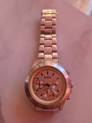 Reloj Fossil Dorado y Rosa