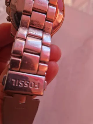 Reloj Fossil Dorado y Rosa