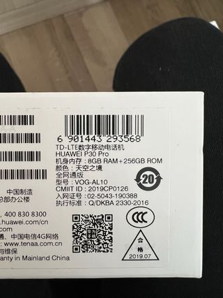 Huawei P30 Pro 256 GB blu