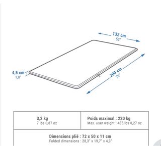Colchón inflable Decathlon 