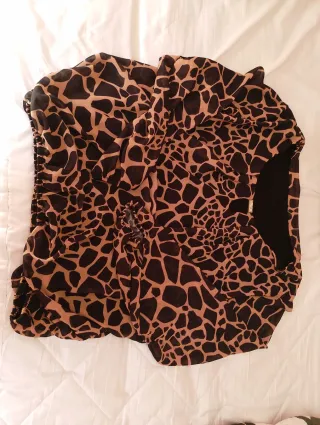 Blusa estampada animal print talla L