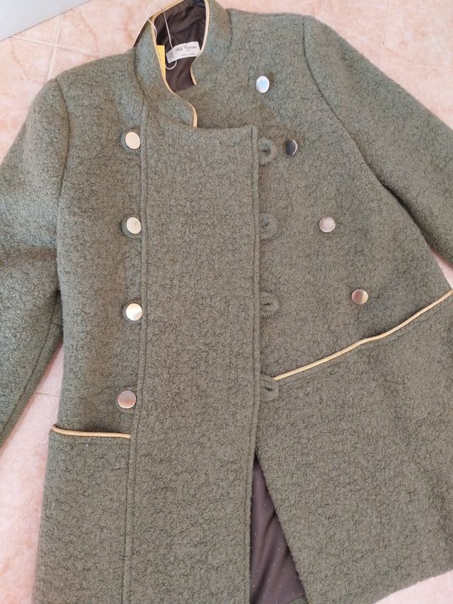 Abrigo niña Pili Carrera verde