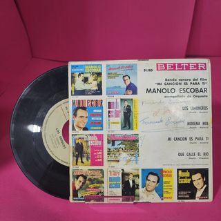 Vinilo Manolo Escobar "Mi canción es para ti"