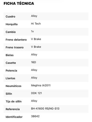 Bicicleta BH Expert Junior 16”