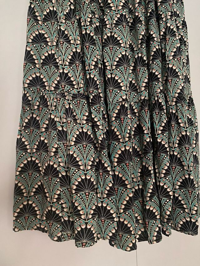 Vestido largo estampado