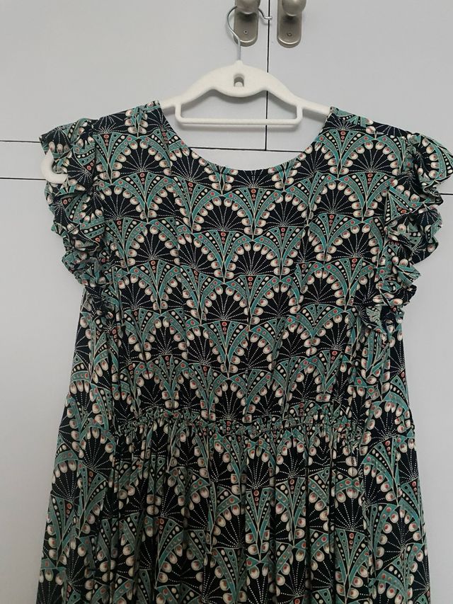 Vestido largo estampado