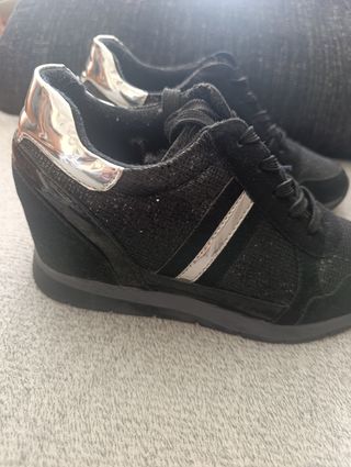 Zapatillas Xti Mujer Negras Plataforma