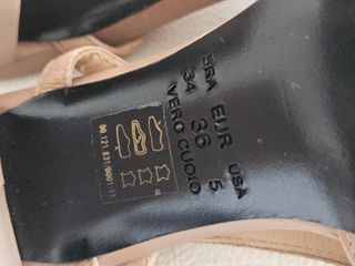 Sling back in morbida pelle, taglia 36