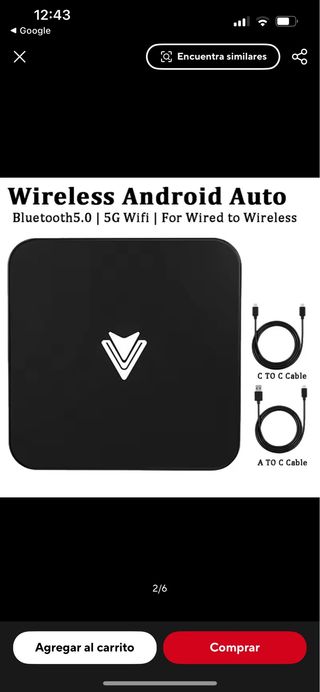 Adaptador Android Auto Inalámbrico