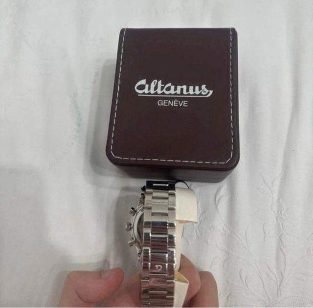 Orologio Altanus Cronografo Argento Bianco