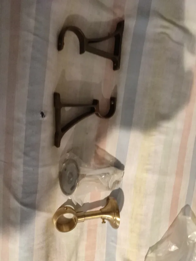 soportes para barra de cortina metal.