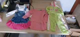Set 2 vestitini + completo bambina 9/12 mesi