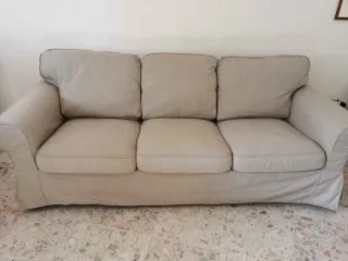 Divano 3 posti EKTORP IKEA beige tessuto