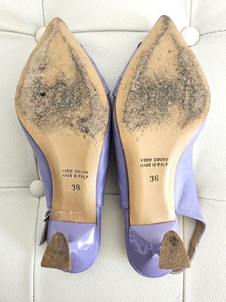 Sling back in pelle, taglia 36 it.