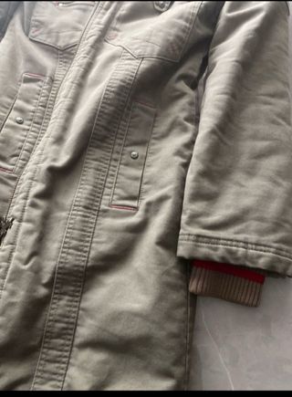 Abrigo Lois Jeans Verde Militar con Capucha