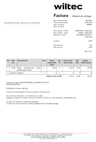 Rampe per sedie a rotelle WilTec, varie misure