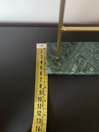 Soporte Joyas Oro y Mármol Verde