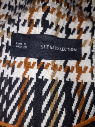 Abrigo cuadros oversize