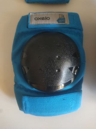 Set protectores patín/patinete niño/a azul, T-XS. 