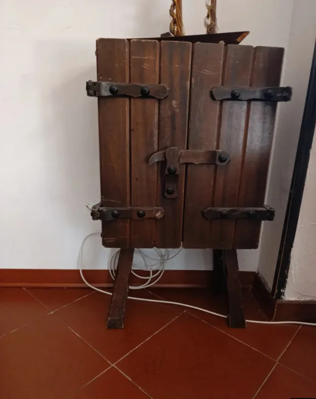 Mobiletto Bar Vintage Legno e Metallo