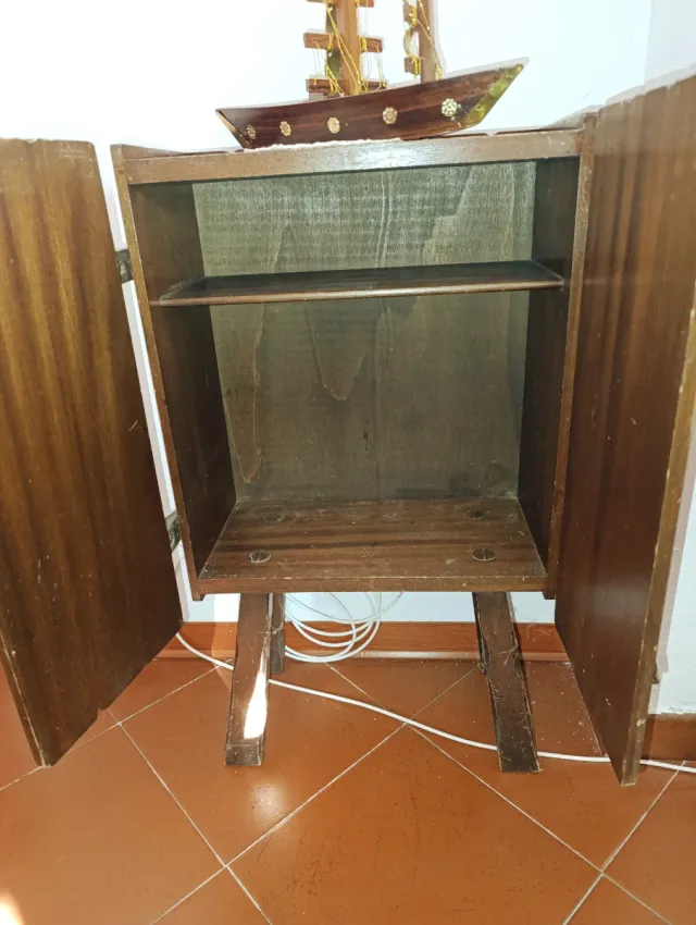 Mobiletto Bar Vintage Legno e Metallo