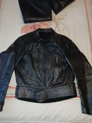 Traje de cuero para moto