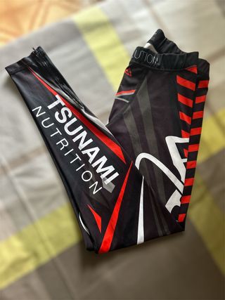 Leggings Tsunami Nutrition Nero/Rosso