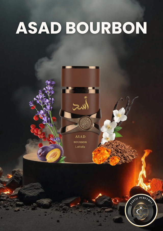 Perfume Asad Bourbon Lattafa Unisex Perfume Árabe