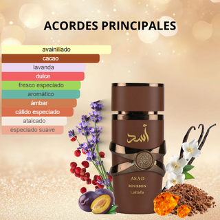 Perfume Asad Bourbon Lattafa Unisex Perfume Árabe