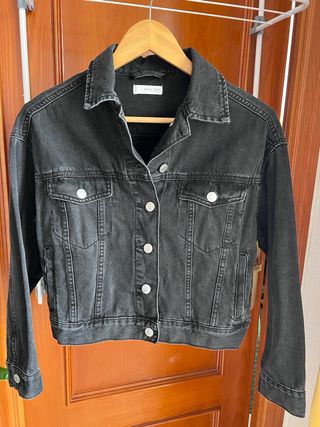 Chaqueta tejana oversize Mango Talla XS
