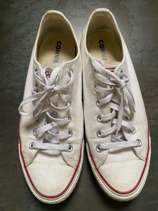 Converse Blancas Lona Hombre Talla 42