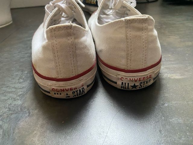 Converse Blancas Lona Hombre Talla 42