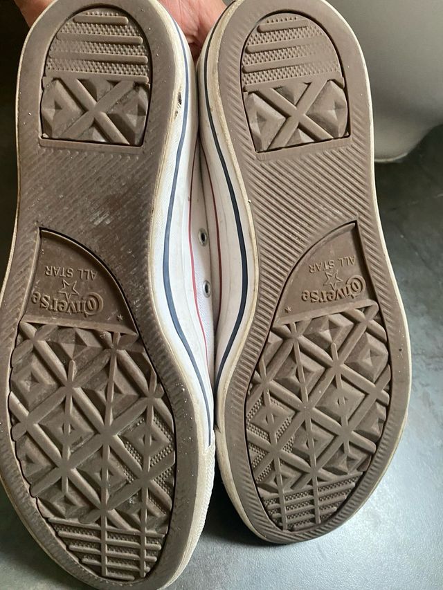 Converse Blancas Lona Hombre Talla 42