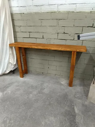 Consola rústica madera maciza