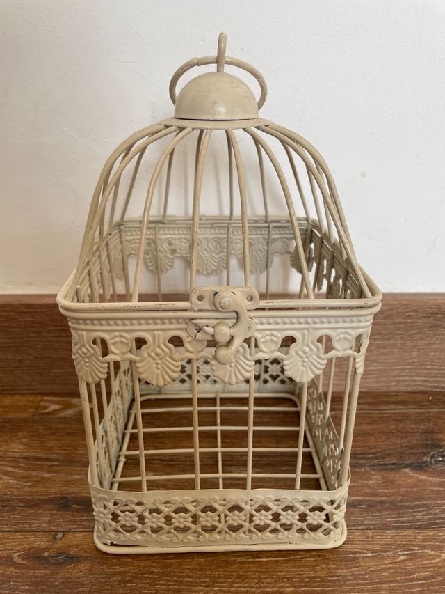 Jaula Decorativa Vintage Beige