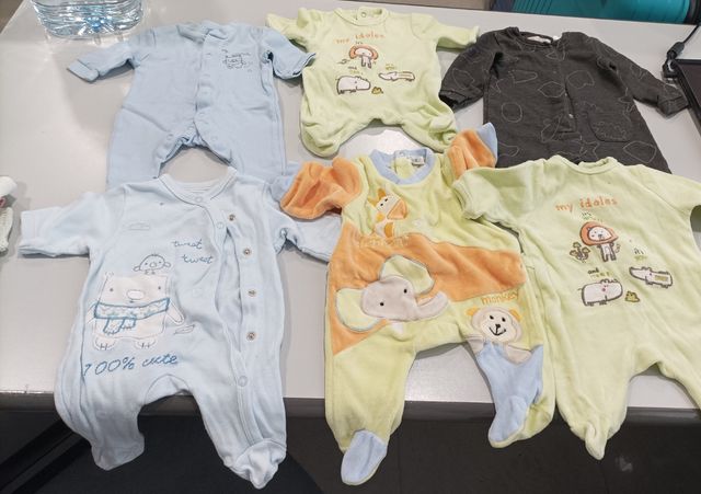 Lote Peleles Bebé 0-3 Meses