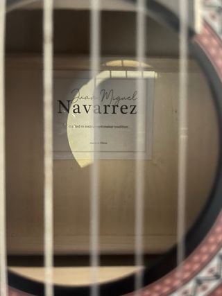 Guitarra Española Juan Miguel Navarrez Negra