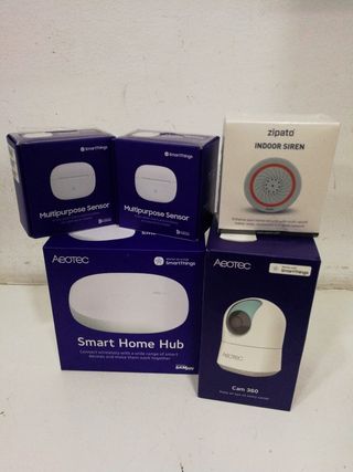 Sistema de seguridad Kit Sensores,camara y smart Hub
