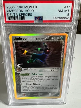 Pokemon Umbreon Holo Delta Species PSA 8 #17