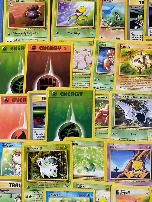 37 cartas pokémon WOTC inglés
