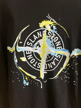 Camiseta Stone Island Talla M Negra