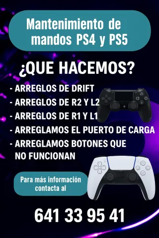 Mantenimiento de mandos de ps4/ps5
