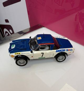 Coche metal scalextric  fiat 124 abarth 1978  7