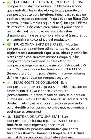 Compostador Eléctrico Cocina
