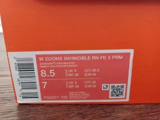 Zapatillas Nike Invencible 3 Mujer Talla 40