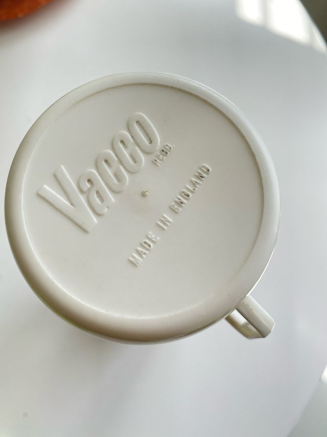 Termo Vacco Vintage Rosa/Blanco. Años 60/70.