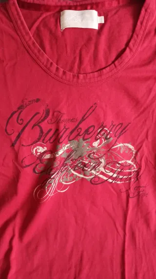 Camiseta Burberry Roja Talla M