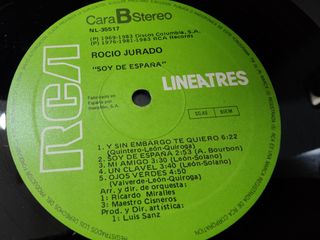 Vinilo Rocío Jurado Soy de España Flamenco