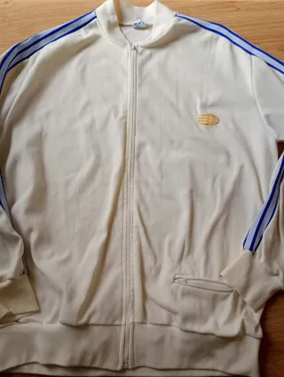 Chándal Adidas Vintage Años 80 Blanco/Azul
