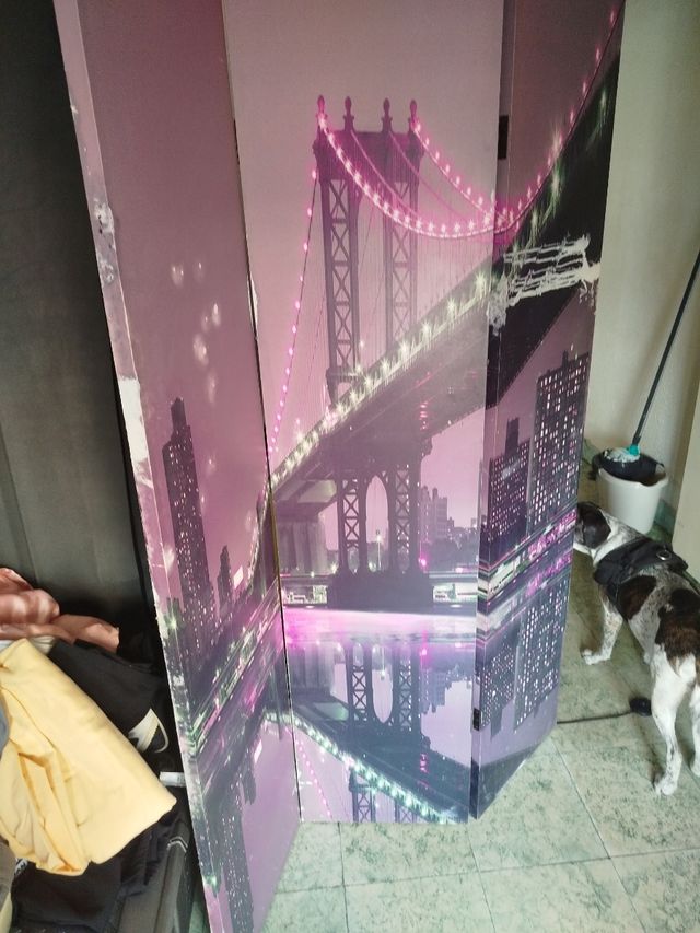 Biombo Decorativo Puente Nueva York